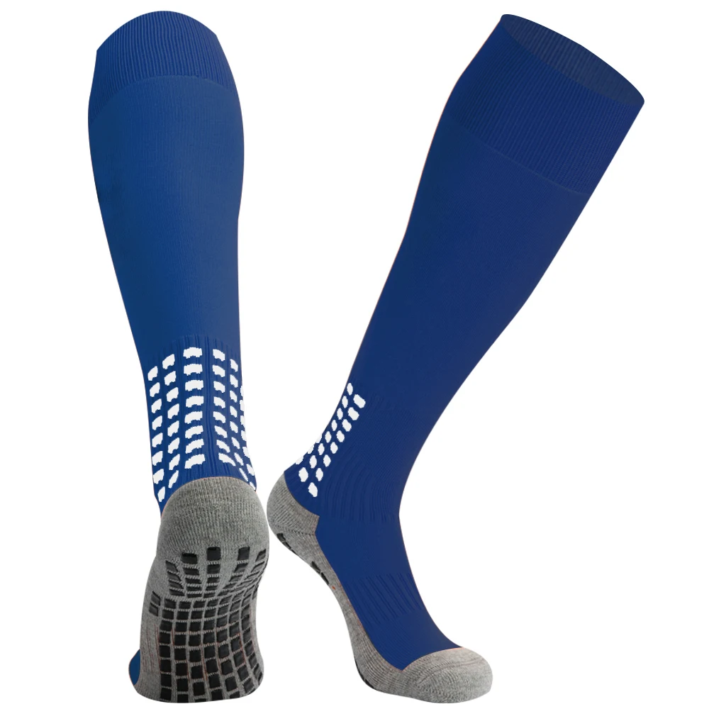 High Professional Fußball Streifen Rad socken Sport Knie lange Strümpfe atmungsaktive rutsch feste Fußball Socke