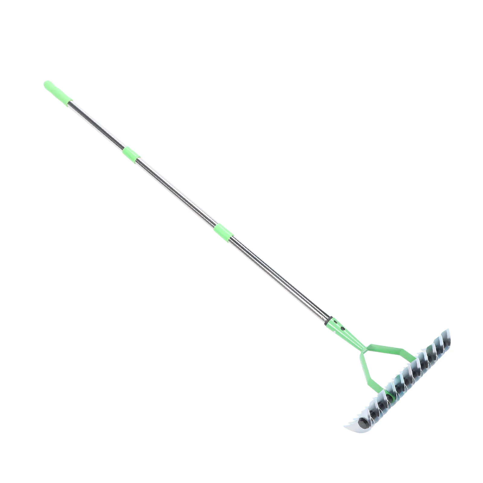 Bow Rake Dethatcher Rake Thatch Rake 3 Sections Stainless Steel Dethatcher Lawn Rake for Clearing Dead Grass Grass Grooming Rake