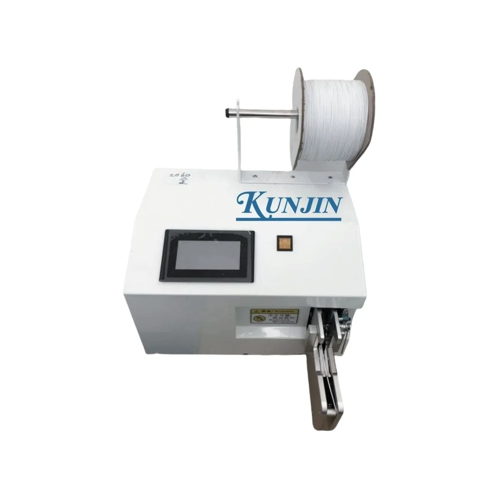 KUNJIN ZK315 Bind- en spoel Automatische Twist Tie Power Cable Binding Semi-automatische rolwikkelmachine met lage prijs