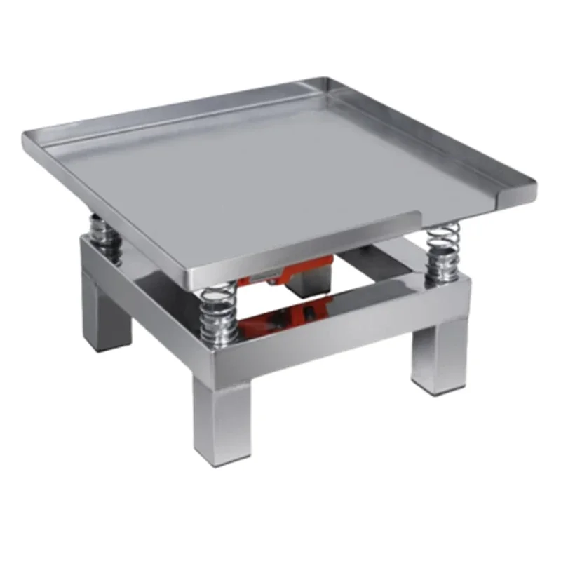 Nueva mesa de vibración pequeña mesa de vibración de hormigón plataforma de bloque de prueba de mortero de cemento plataforma de acero inoxidable
