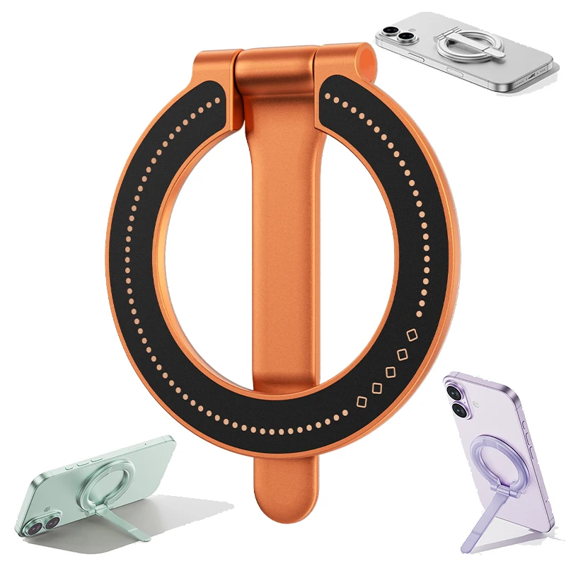 

Universal 360 Rotating Magnetic Bracket Phone Ring Holder for iPhone 17 Pro Max 16 Plus 15 14 13 12 11 Perfect Slim Fit Portable