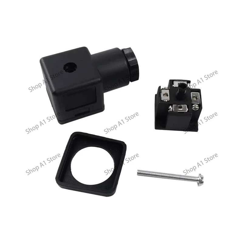 Pump truck crane hydraulic solenoid valve plug HM coil plug mixing plant pneumatic waterproof junction box