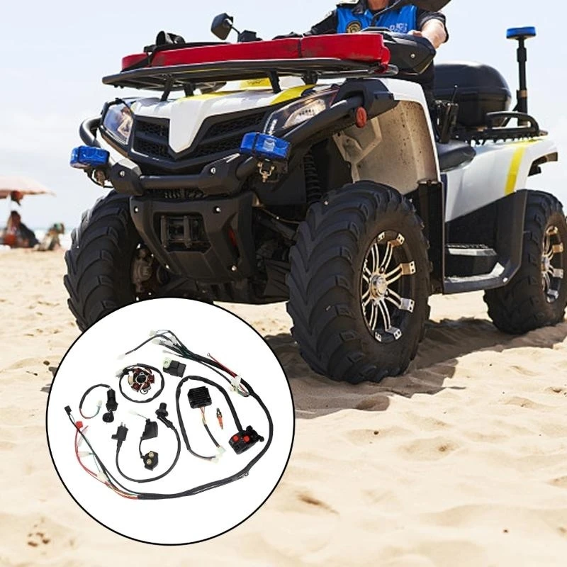 

Металлический и пластиковый жгут проводов CDI, комплект для GY6 125CC 150CC ATV с устойчивостью к атмосферным воздействиям D7YA