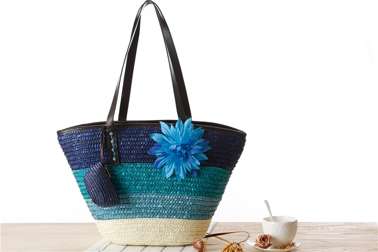 

Women Handbags Summer Bag Large Capacity Tote Designer Wicker WovenSummer Beach Bali Straw Bag Lady Travel Big Basket Purse