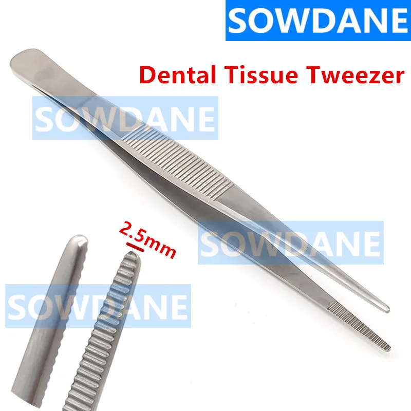 

1pc Dental Stainless Steel Tweezer Dental Precision Long Straight Forcep Tweezers Autoclavable 14cm