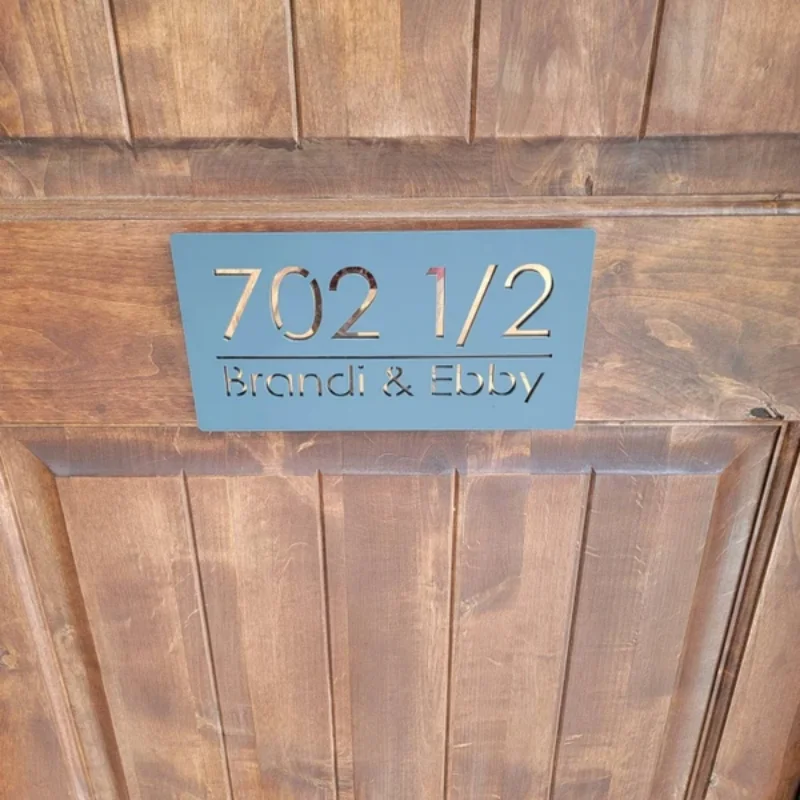 مخصص ثلاثية الأبعاد الاكريليك تسجيل أرقام المنزل الحديث عنوان الباب الشارع شخصية رقم الرسالة اللوحات في الهواء الطلق اسم لوحة ديكور المنزل