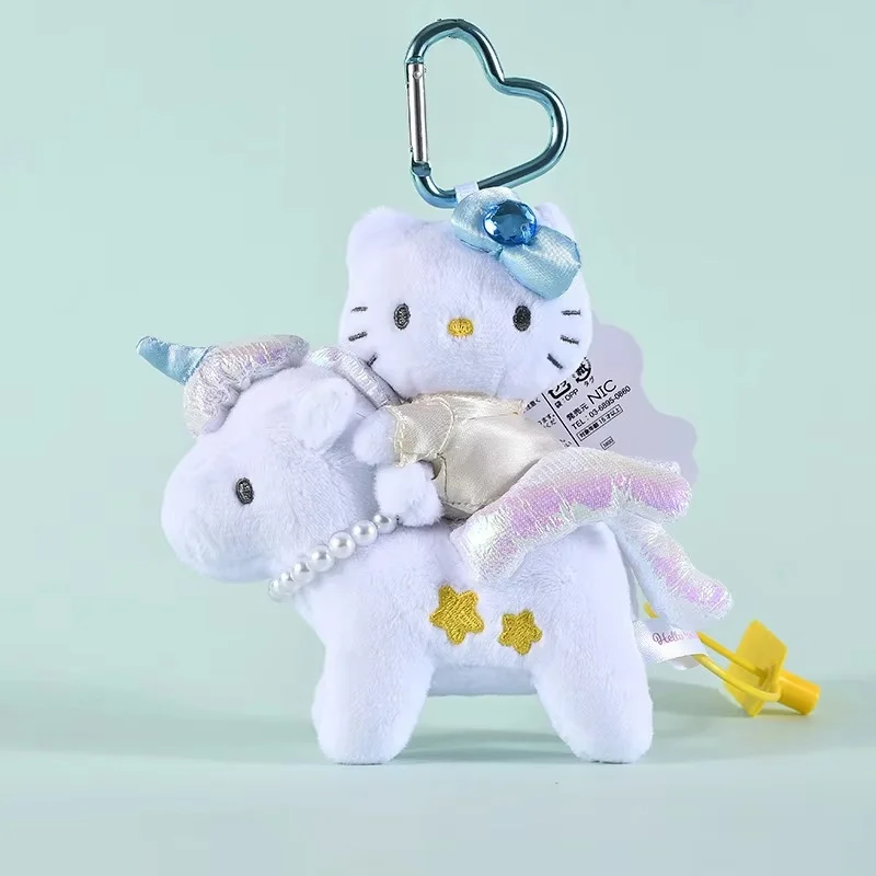 

Мечтательный Единорог Hello Kitty, плюшевая кукла, модная игрушка, милая сумка, подвеска, украшение в форме сердца, пряжка, игрушка-сюрприз для девочек, коллекционная