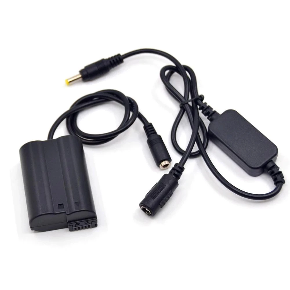 EH5A EP-5B DC Coupler EN-EL15 Dummy Battery + 12V-24V Step-Down Charger Cable For Nikon Z7 Z6 D850 D810 D800E D750 D610 D600