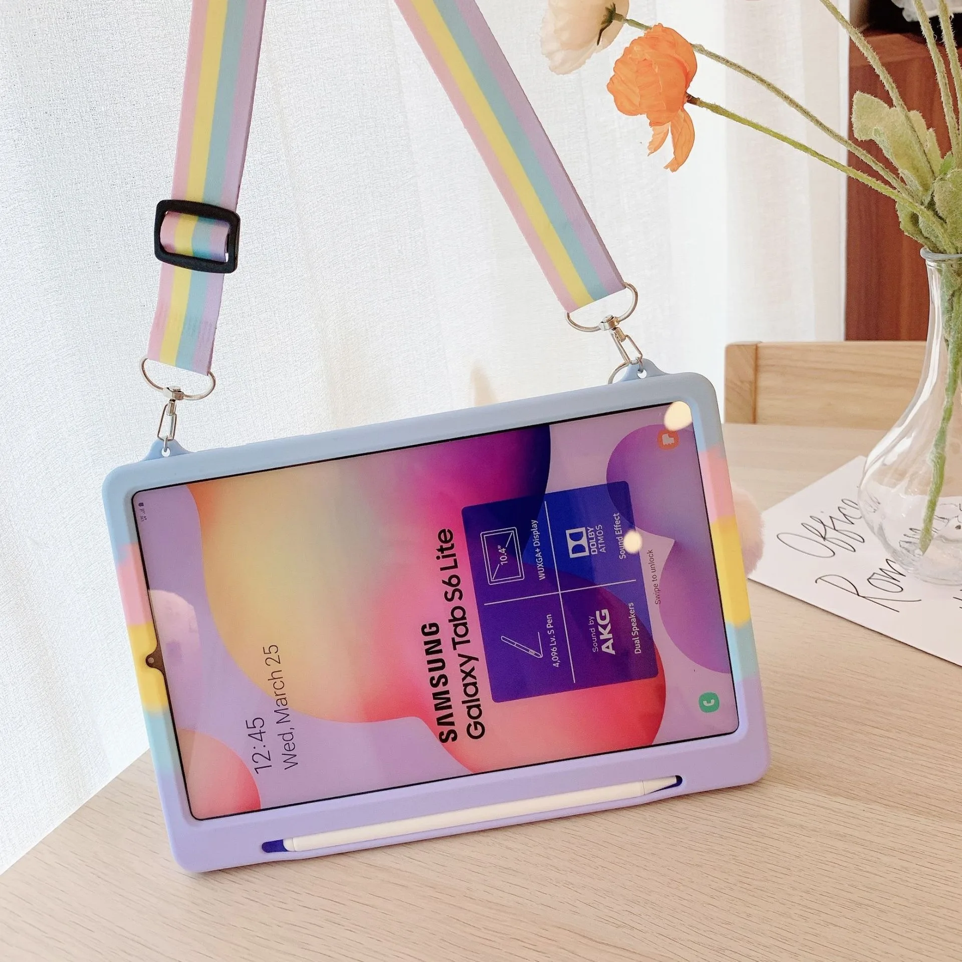Push It Bubble Silicon Case dla Samsung Galaxy Tab S6 Lite 10.4 2024 2020 SM-P620 P625 P610 P615 Cover Funda Capa S Pen Holder