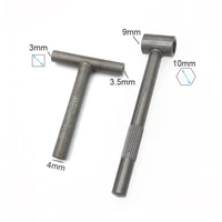 Motorcycle Engine Valve Adjustment Tool Square Hexagon Socket T Spanner Valve Screw Wrench 8mm 9mm 10mm Feeler Gauge 0.02 to 1mm 3