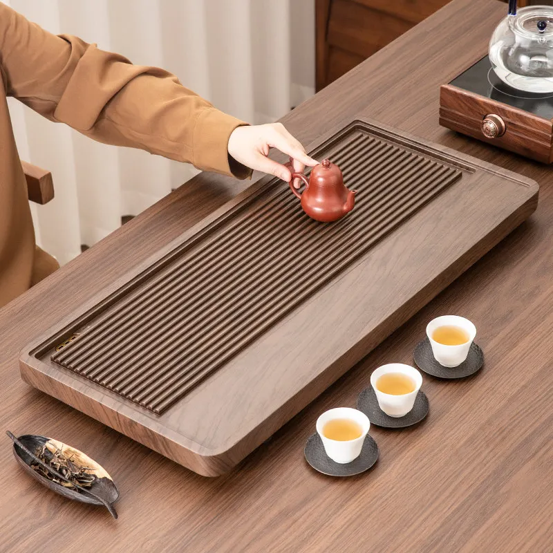 Vintage Bamboo Tea Tray Home Rectangular Shapes Tea Tray Serving Luxury Office bandeja madera decorativa ovalada Tea Supplies