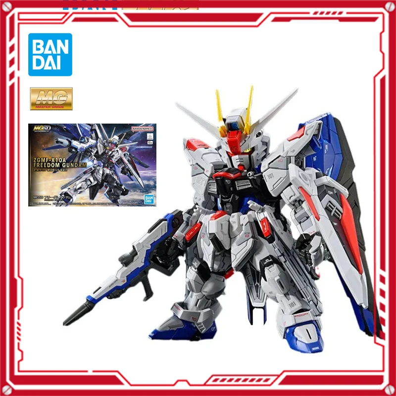 

In Stock Bandai MGSD SEED 11.5cm ZGMF-X10A Freedom Gundam Original Anime Figure Model Toys Action Collection Assembly Doll Pvc