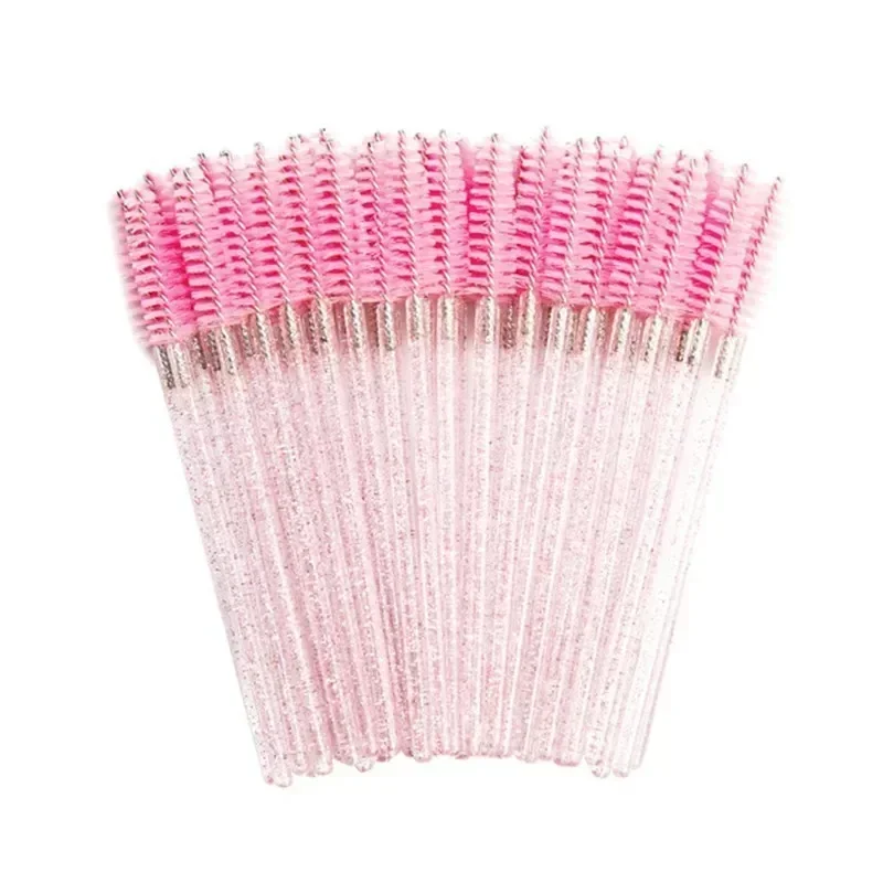 Disposable Crystal Eyelashes Brush Comb 25/50Pcs Eye Lashes Extension Mascara Wands Makeup Professional Makeup Beauty Tool