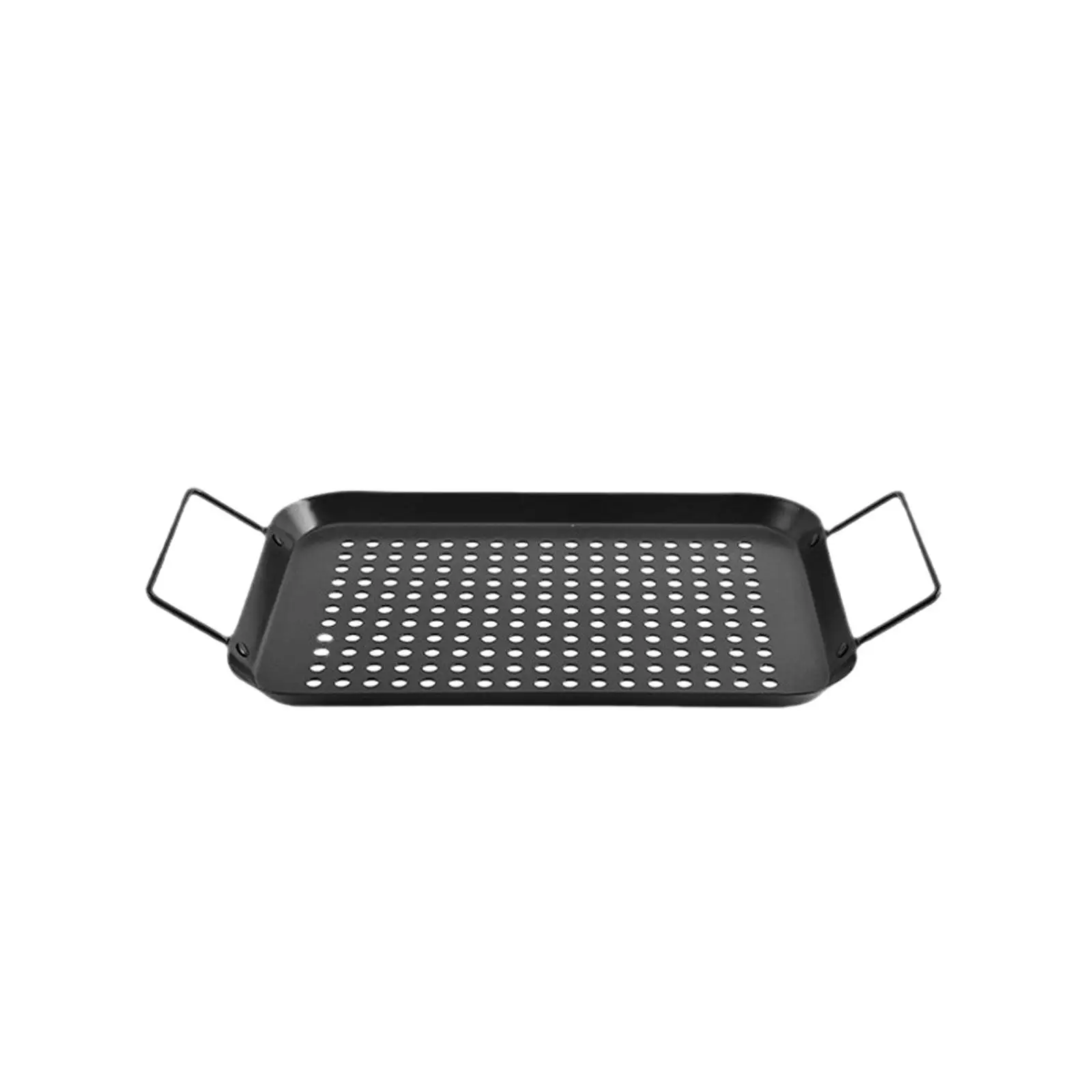 Grilling Pan Grill Basket Practical Cookware Iron Grilling Tray Grilling Skillet for Fishing Cooking Roasting Outdoor Kitchen