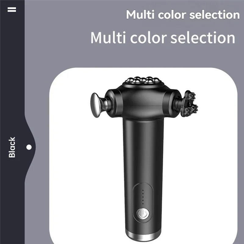 Electric Three Head Multifunctional Fascia Instrument Massager For Relaxation, Massage, Fitness, And Muscle Relaxation-Y48A