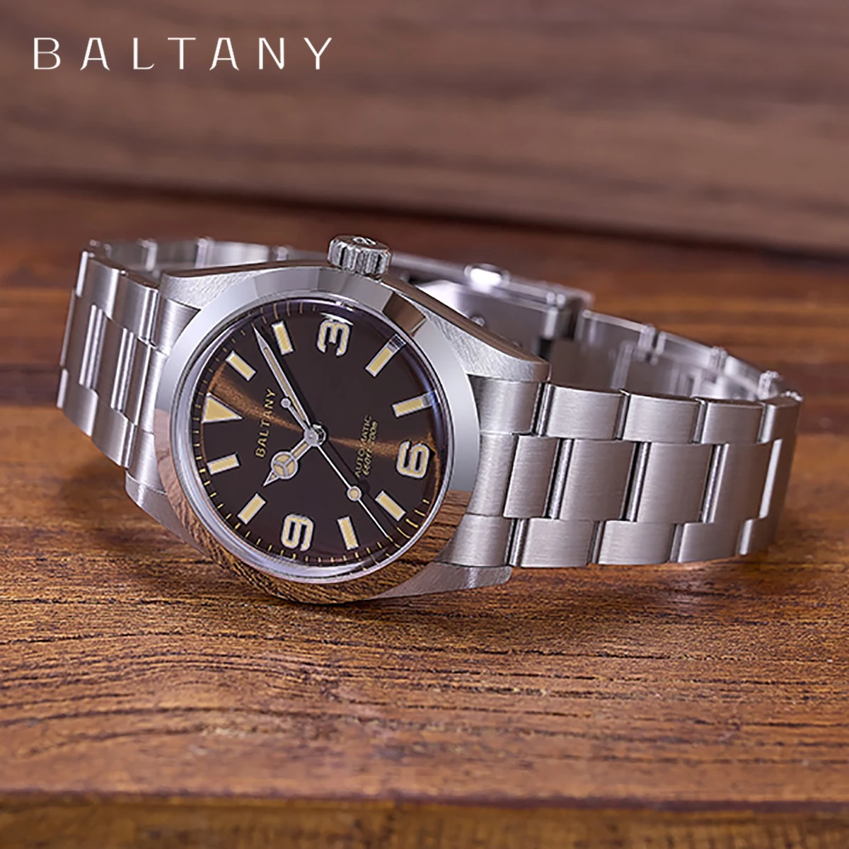 Baltany 2024 New Explorer 36Mm Luxury Men's Automatic Watch Sapphire Luminous C3 Stainless Steel Waterproof 20Bar Reloj Hombre