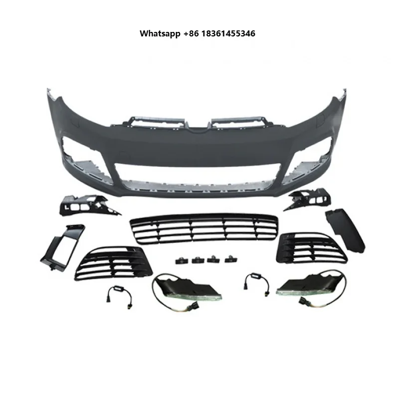

For V W 5 2003-2008 Upgrade to 5 GTI Body Kit Factory Produced Auto Modified Front Bumper with Grill