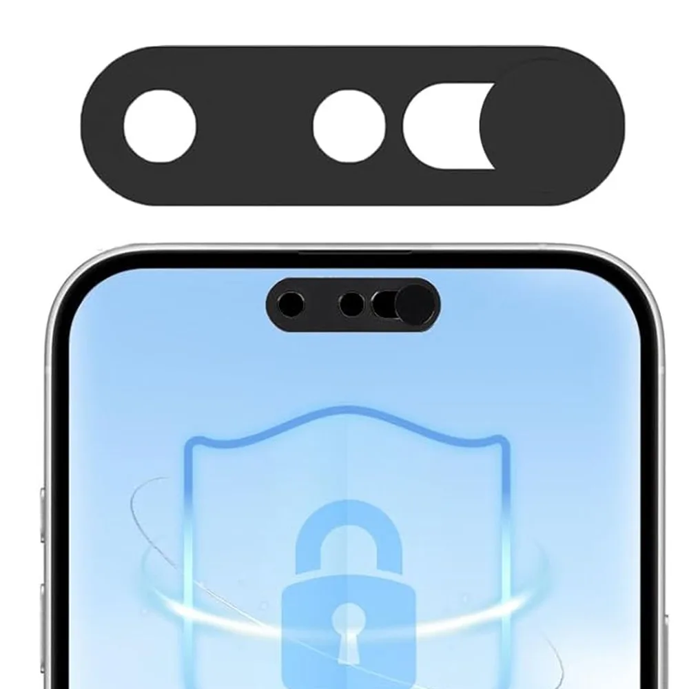 

1-4Pcs Black Webcam Cover for IPhone 17 16 15 14 Anti-hacker Shutter Privacy Protection Slide Shield Anti-peep for Laptop Camera