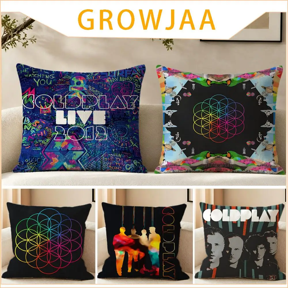 Band Coldplay Cushion Cover Pillow Short Plush fresh natural Cushion for Living Room Bedroom Sofa Home Decoration