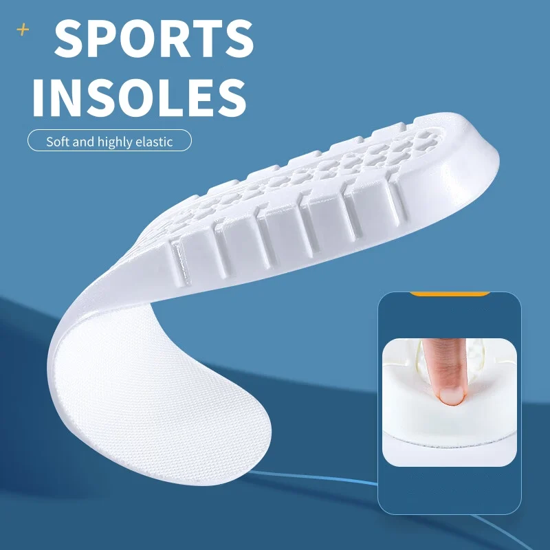 1 زوج امتصاص الصدمات الرياضة الارتفاع زيادة نعل للأقدام رجل إمرأة نعل إيفا وسادة الأحذية الناعمة #5