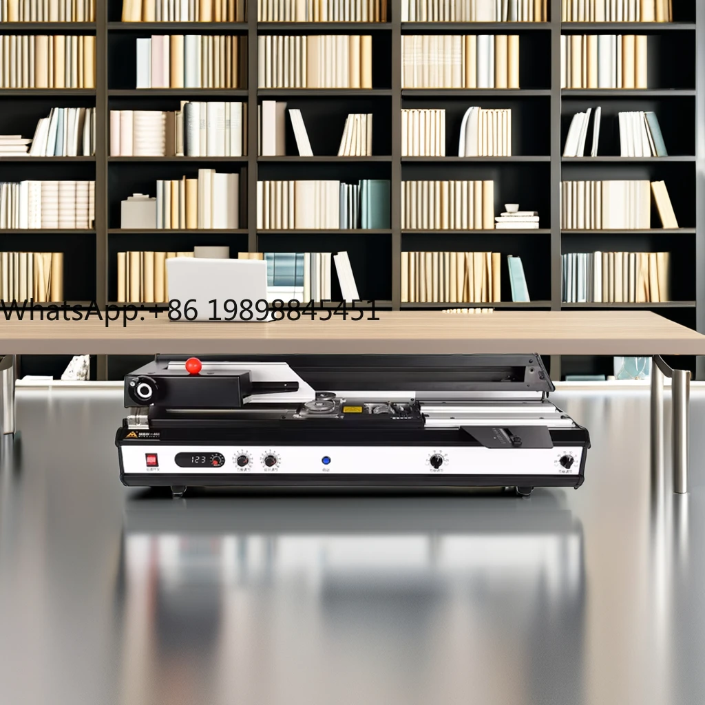 

Bzd-460 Semi-Automatic Book Binding Machine for Office Use with Electric Power Source Desktop Hot Melt Glue Document Binding