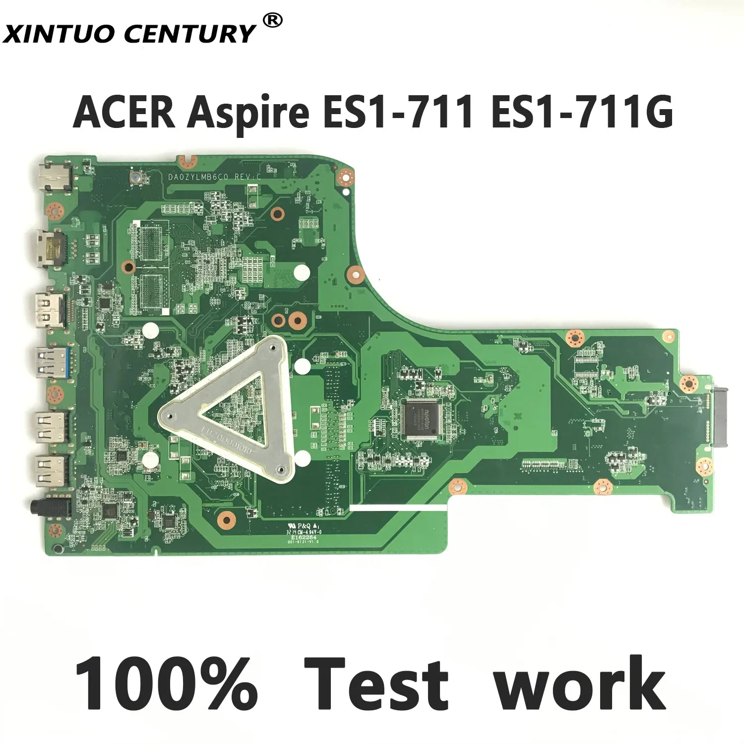 NBMS211002 PC motherboard For ACER Aspire ES1-711 ES1-711G laptop motherboard DA0ZYLMB6C0 Pentium N3540 CPU DDR3 100% tested