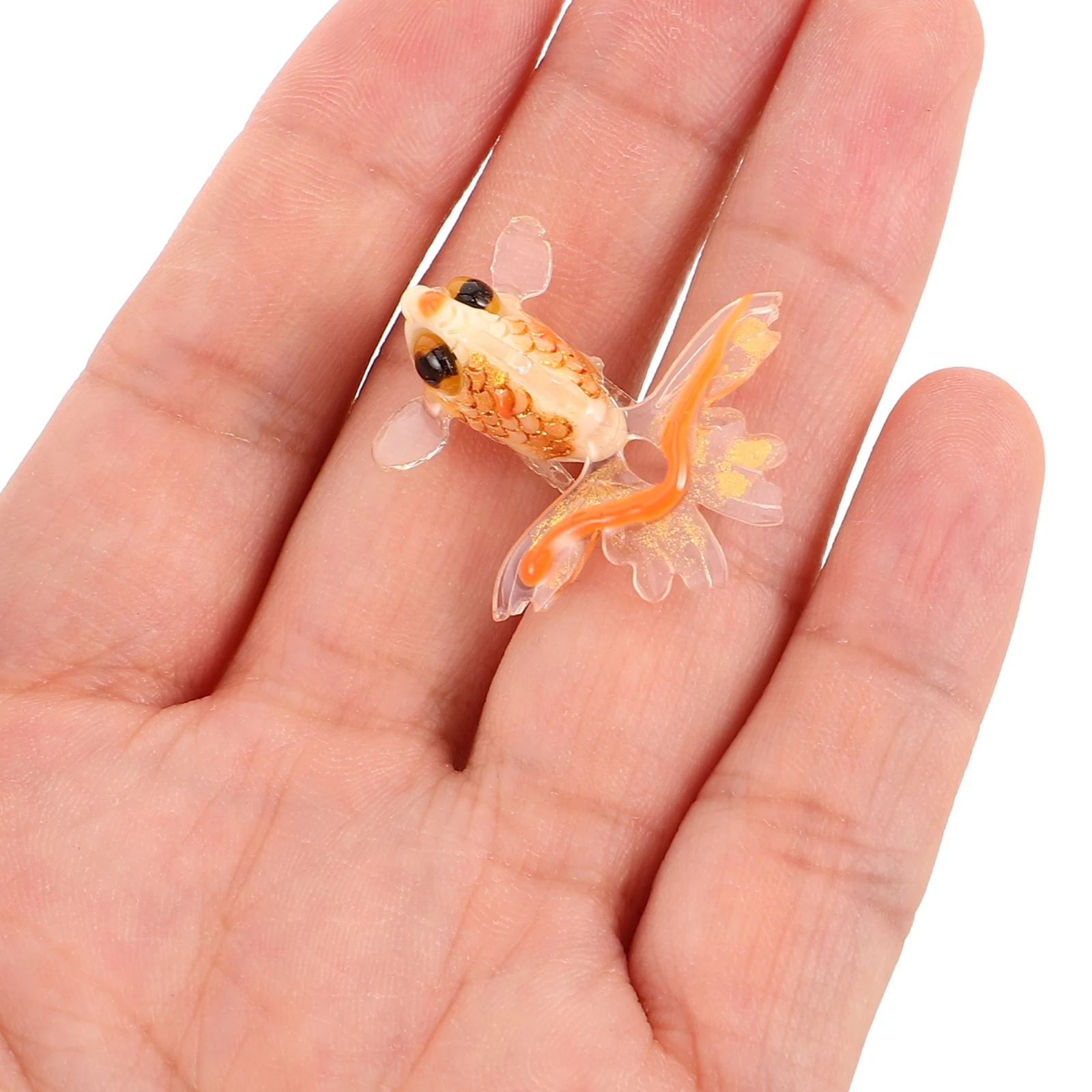 

6 Pcs Colored Goldfish Pendants Charms Jewelry DIY Supplies Small Necklace Bracelets Accessories Simulated Adorable