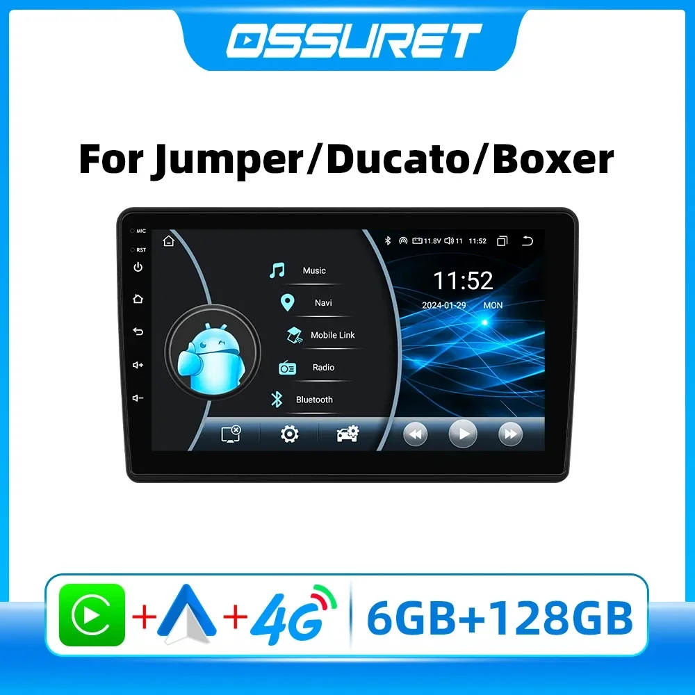 

Car Radio Android Multimidia for Fiat Ducato Citroen Jumper Peugeot Boxer Car Audio Carplay Auto Android Stereo 8581 Player GPS