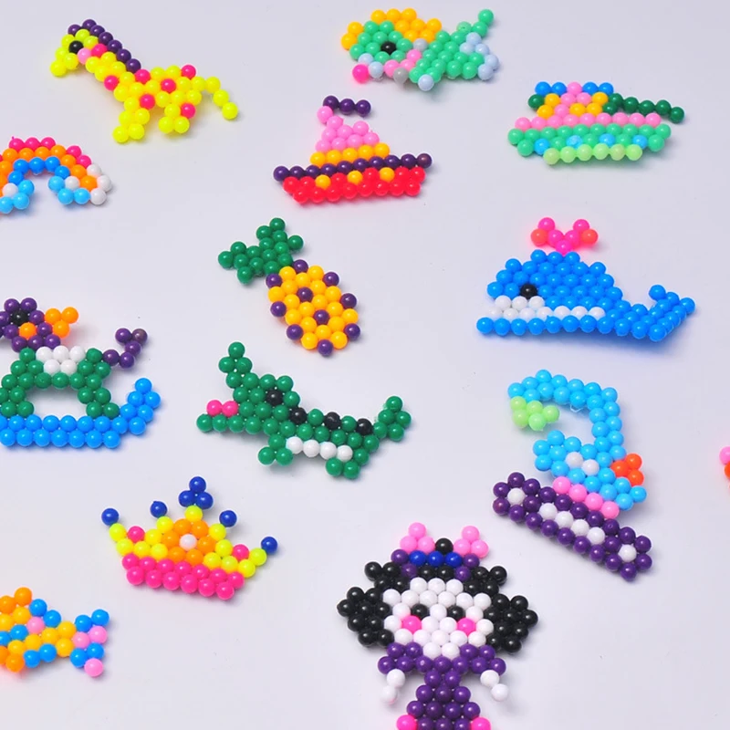 DIY 5mm 2800 stücke perle Set Refill Perlen Puzzle Kristall Wasser Spray magische Perlen Set Ball Spiele 3D handgemachte Magie Spielzeug Für Kinder
