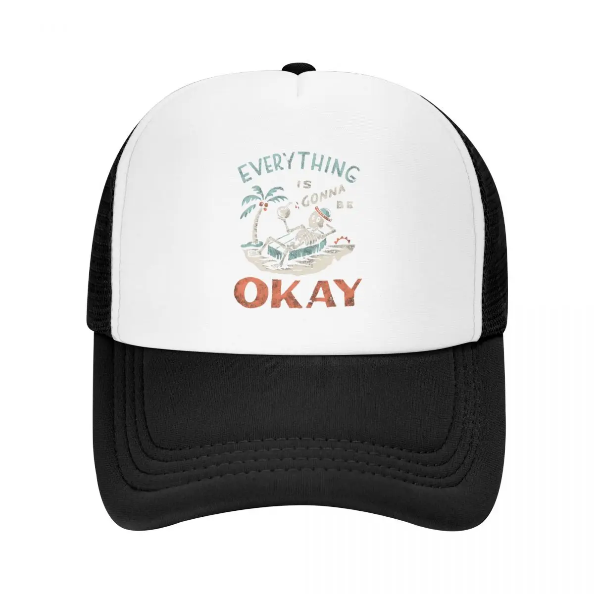 

Okay Cap Mal Camouflage Straight Visor Baseballs Caps Funny Adjustable Y2K Summer Dad Gift