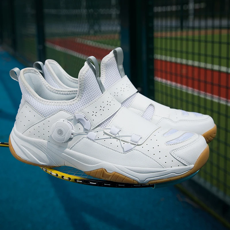 Professional badminton shoes, anti-skid and wear-resistant tennis shoes, breathable and super light lovers, rubber soled sneaker