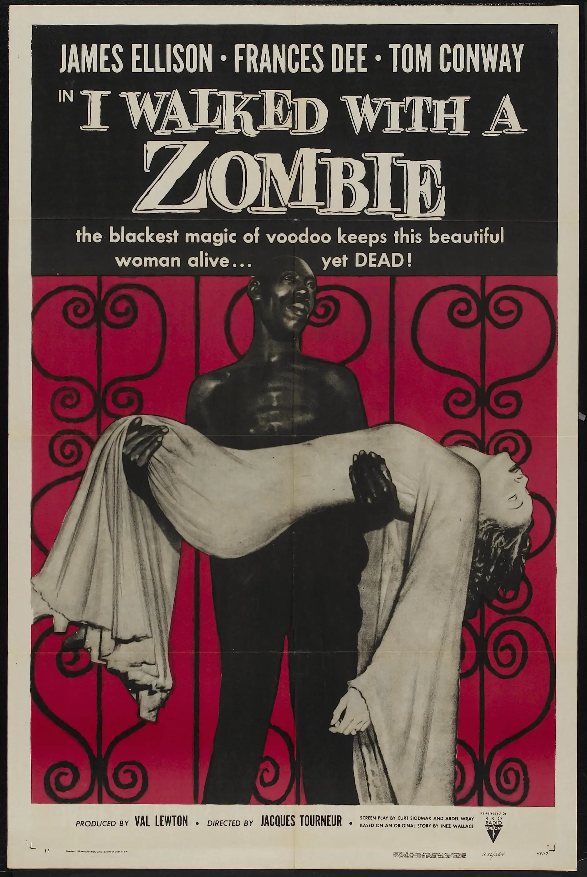 Movie I Walked with a Zombie (1943) Silk Poster custom Home Decorative Wall Painting