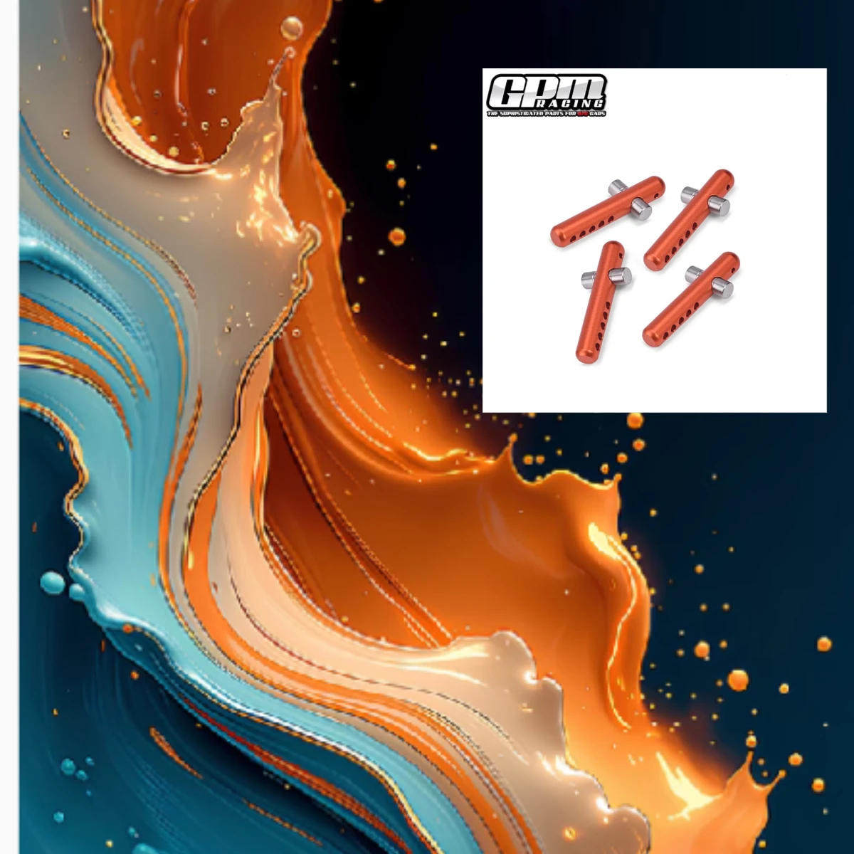 GPM Alu 6061+SST F+R Body Post ARRMA 1/7 Limitless 6S/8S Infraction Felony 6S ARA7617V2