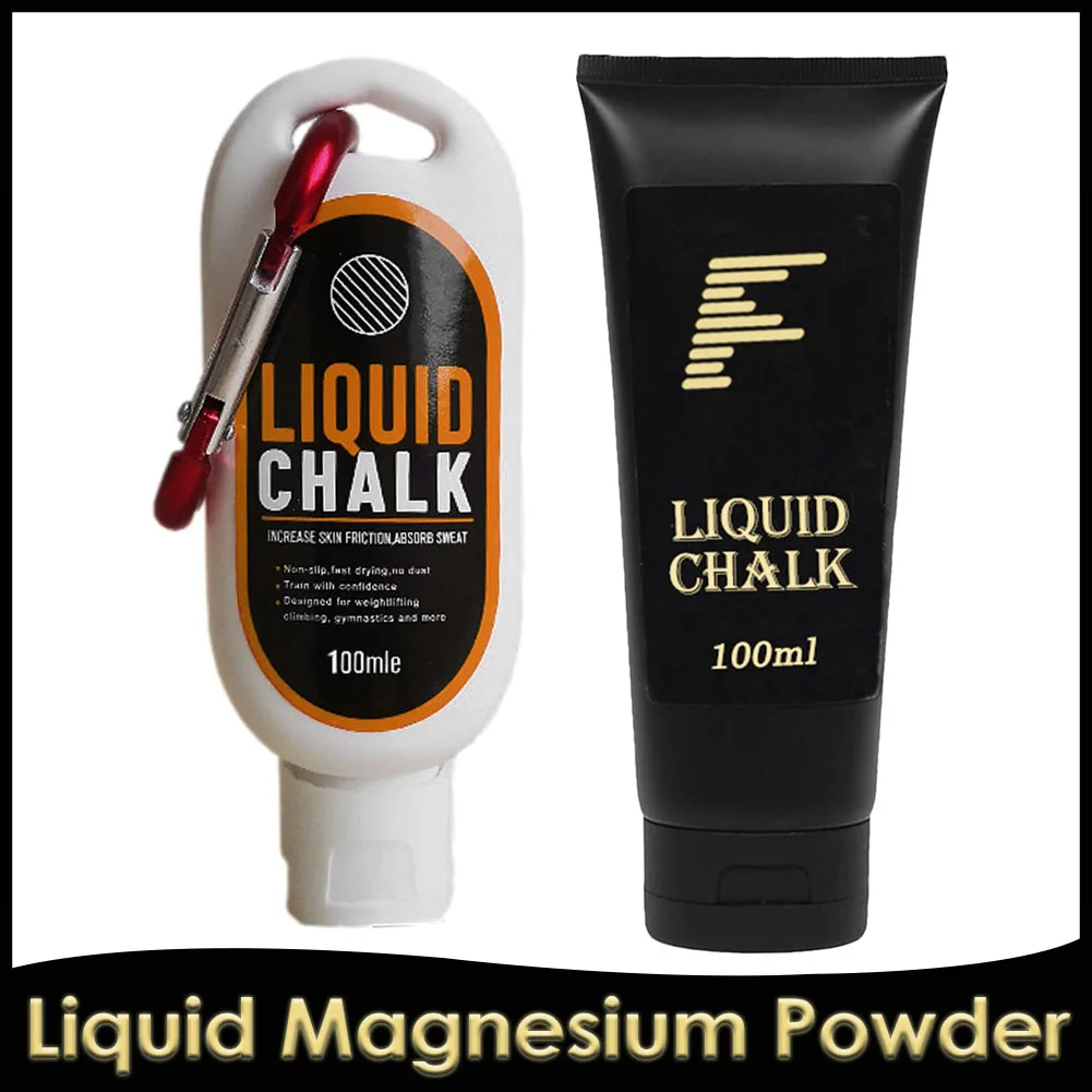 30/50/100ml Liquid Chalk Gym Sports Magnesium Powder Fitness Weight Lifting Anti Slip Cream Grip Weight Lifting Rock Climbing