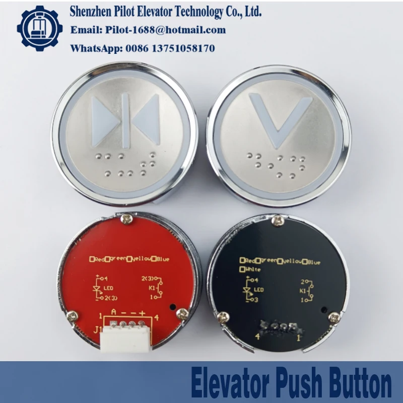 Elevator Push Button STVF9 Button / HD60-1 Braille Hall Call Button A4N135161 Car operating button Elevator Spare Parts