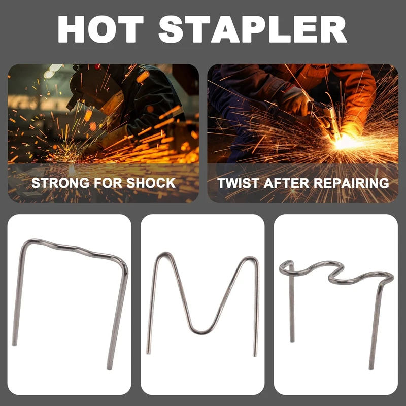 600 sztuk gorące zszywki pręty spawalnicze naprawa zderzaka drut spawalniczy do naprawy maszyny zderzaki samochodowe deski rozdzielczej uchwyty lamp