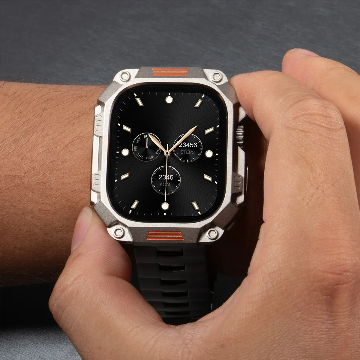 Armor Metal Case for Apple Watch Ultra 3 2 1 49mm Alloy PC Shockproof Protective Cover for IWatch 49mm Watch Accessories 2026