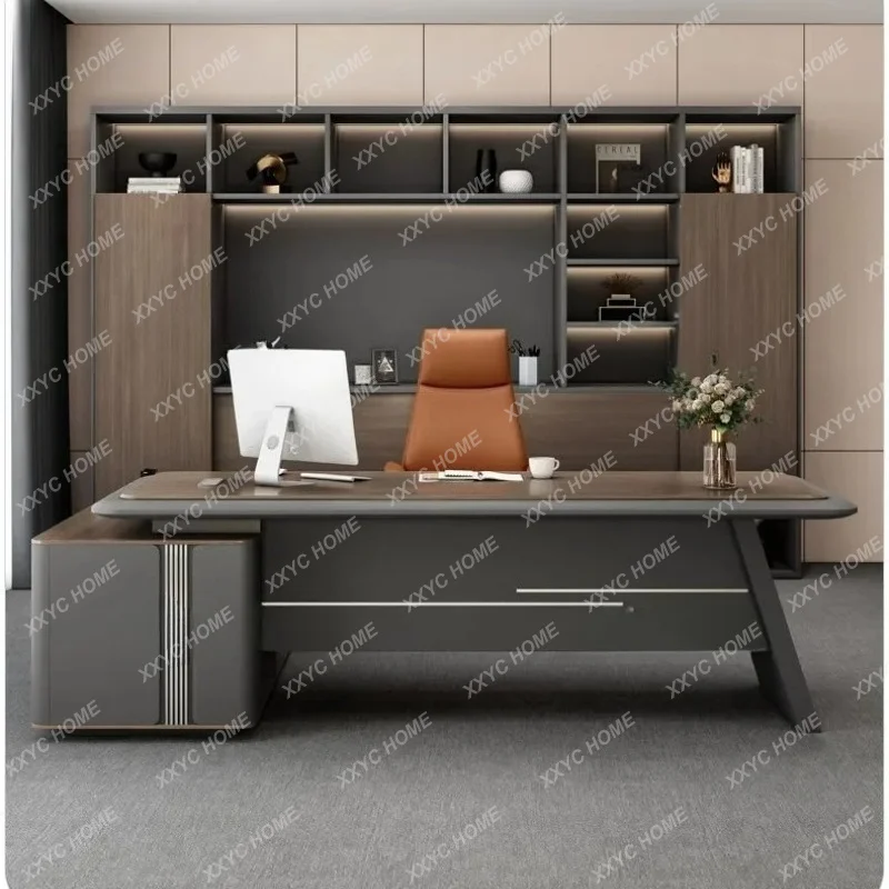 XX Boss Minimalist Office Desk Modern Fashionable Light Luxury Office Desk Large General Manager Office Furniture