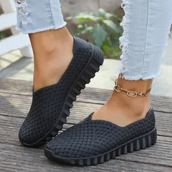 Women Flats Mesh Breathable Slip-on Shoes Cozy Sports Casual Sandals Dress Summer New Fashion Walking Shoes Femme Zapatillas