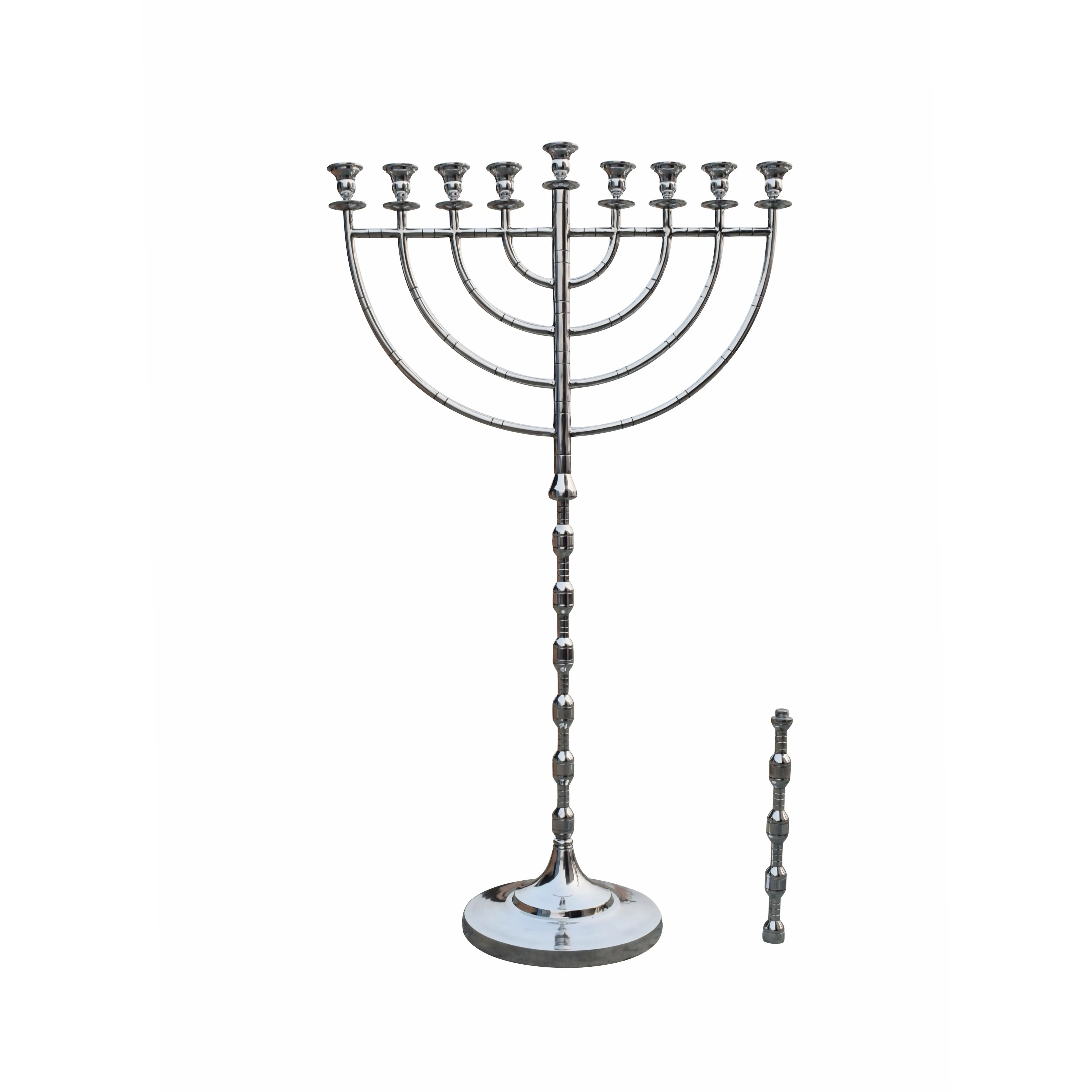 Handmade 9-branch old temple candle holder New Hanukkah candle holder Home decoration Hanukkah religious metal holder