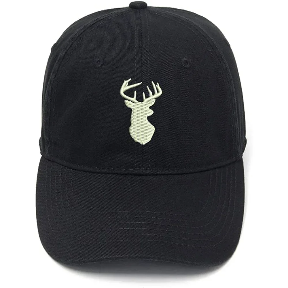 

Lyprerazy Men's Baseball Cap Animal Buckin Embroidery Hat Cotton Embroidered Casual Baseball Caps