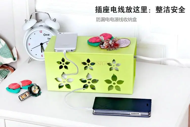1pcs Wire storage box, wire sorting box, socket plug board, wire sorting box, computer wire, power collection box