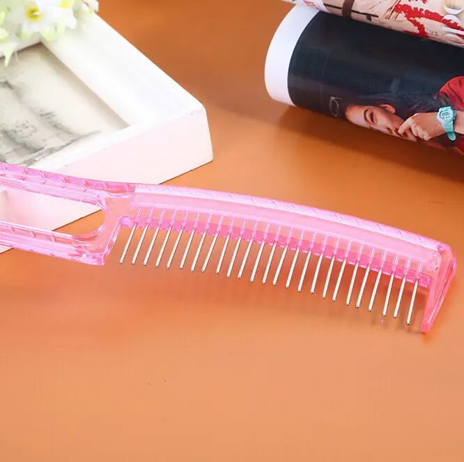 Pink Anti-static Comb Fit For Long Wig Doll Steel Tooth Comb Wig Special Prevent Hair Frizz