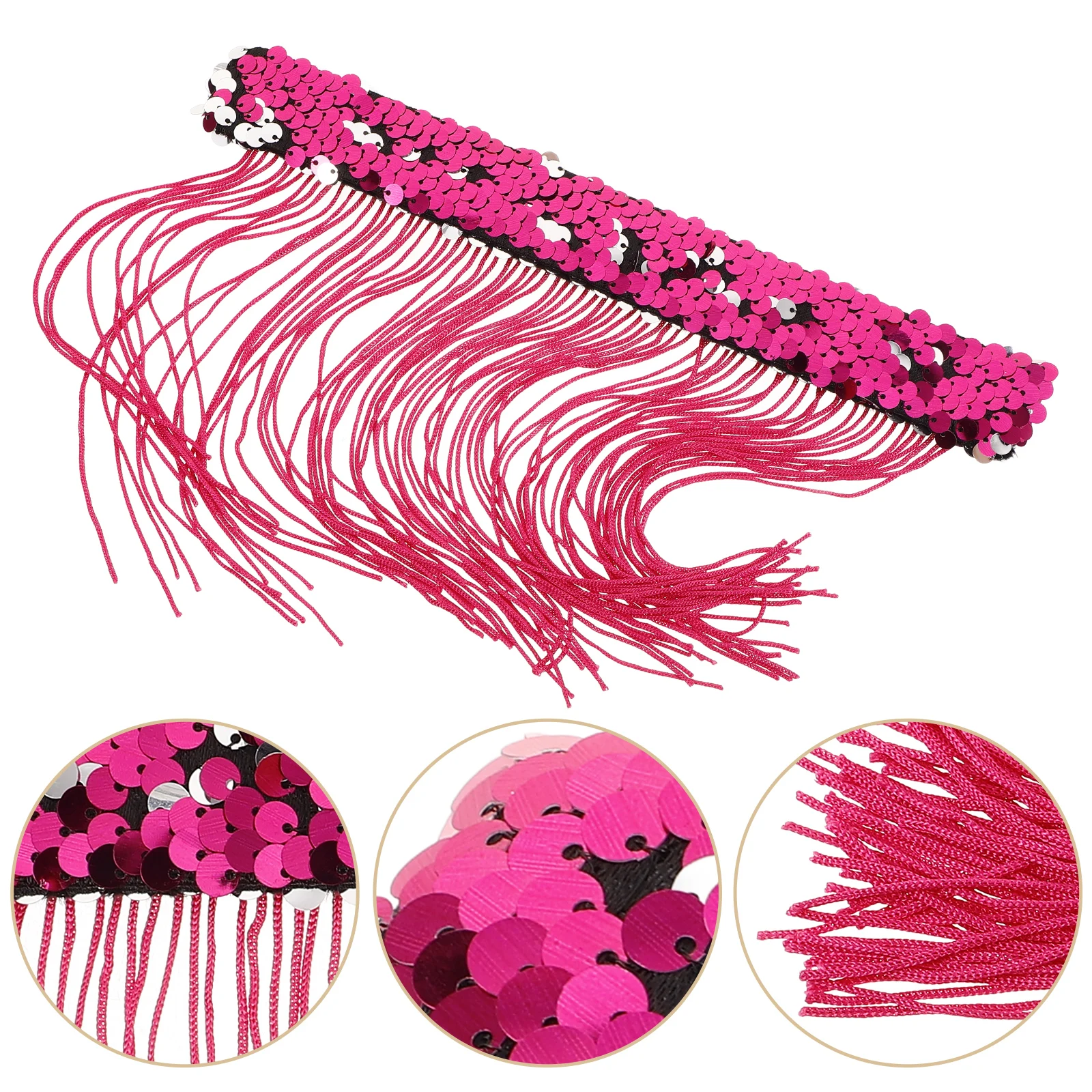 Tassel Pouting Circle Festival Slap Bracelet Cuff Party Gift Children Favor Red Toy