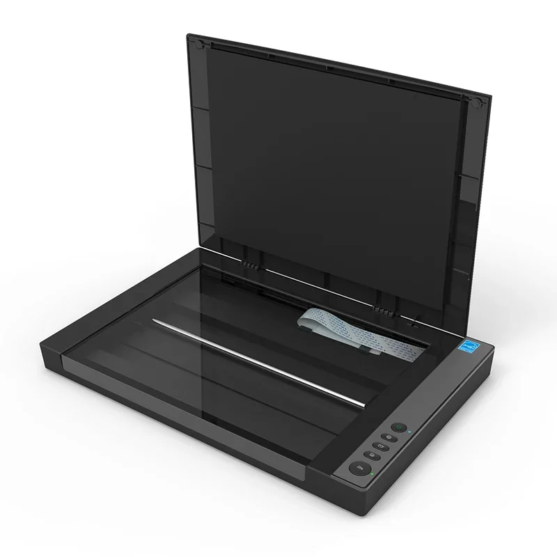 Scanner OCR ultrafino A3 de grande formato 1200 dpi com botões de operação convenientes Interface USB de aquecimento de digitalização rápida automática