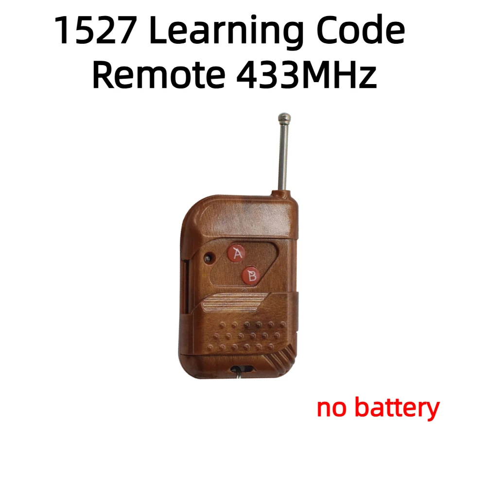 Controlador de Motor Universal, interruptor receptor de puerta de garaje de 12V-24V, compatible con Control remoto de código de aprendizaje de 433,92 MHz