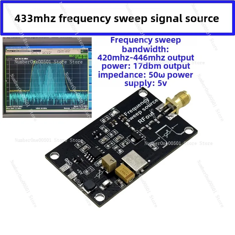 

433MHz 868MHz 915MHz 1575MHz 2.4GHz Sweep Signal Source RF RF Module