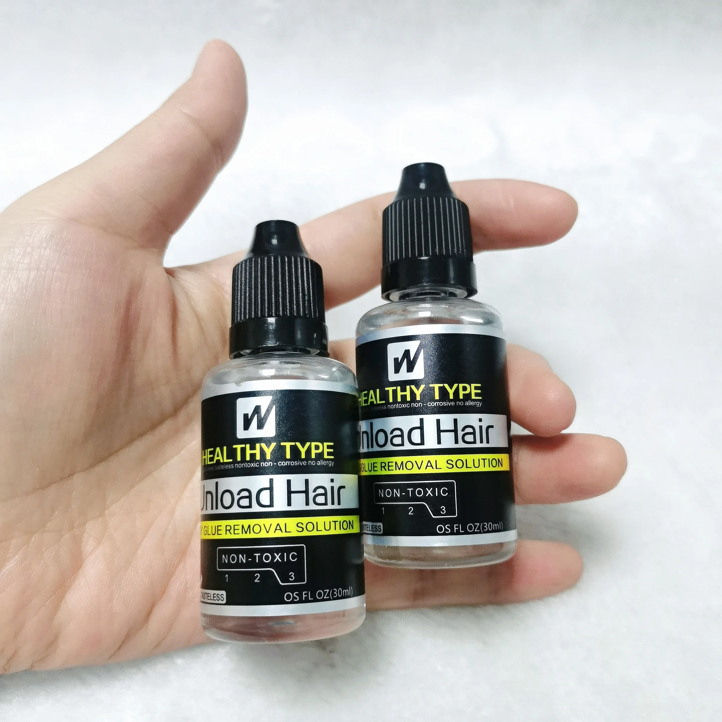 طقم شعر مستعار مزيل الغراء فائق التثبيت 30 مل مع شريط المشي المزيل، مجموعة مزيل الغراء فائقة التثبيت من الدانتيل المقاوم للماء