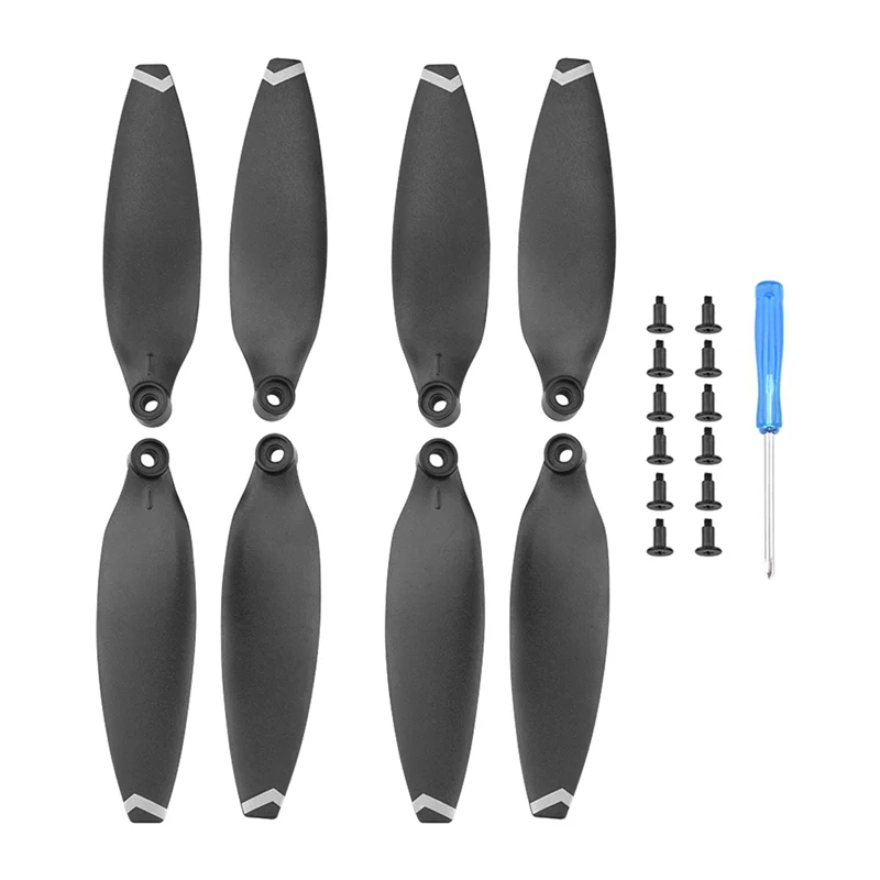 BTLIFE-16Pcs Propeller Für FIMI X8 Mini Leichte Requisiten Ersatzteil Quick-Release Propeller, Weiß Rand