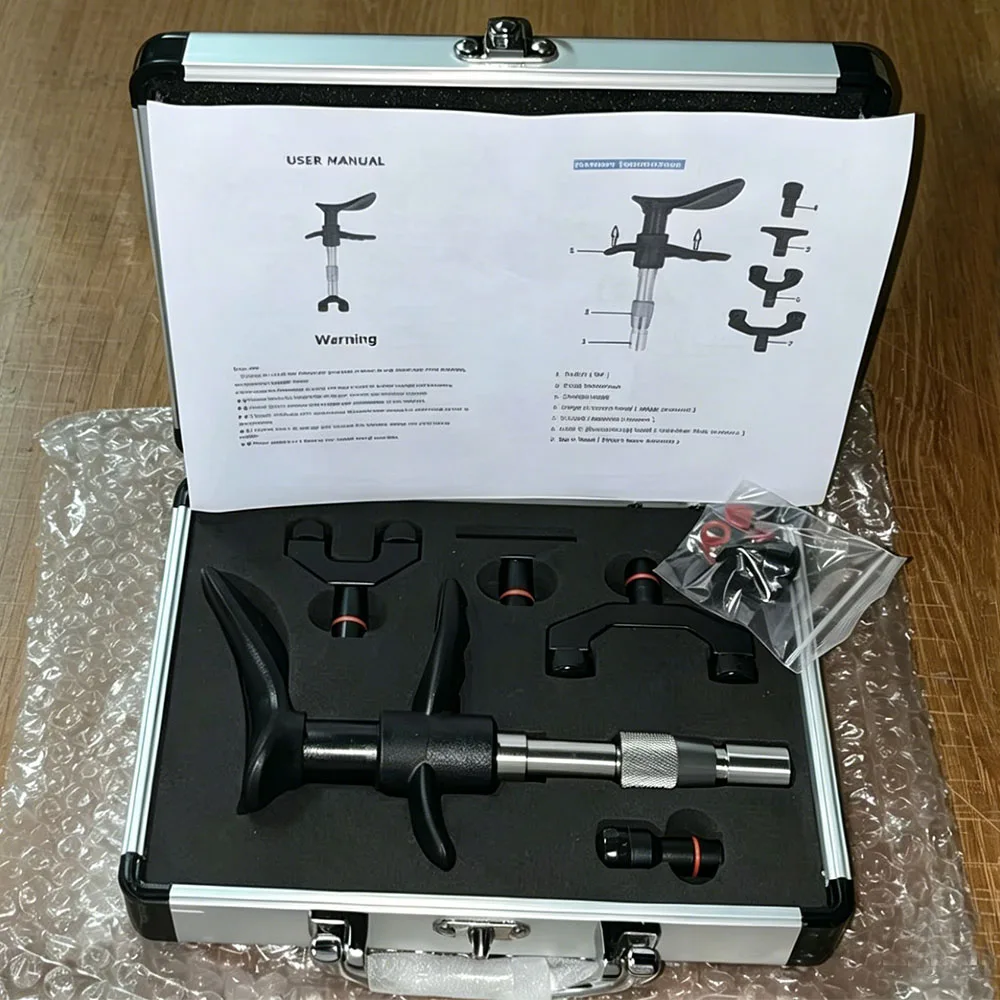New 300N Manual Chiropractic Gun Adjustable Spine Correction Spinal Massage Pain Relief Body Relaxation Stainless Steel Massager